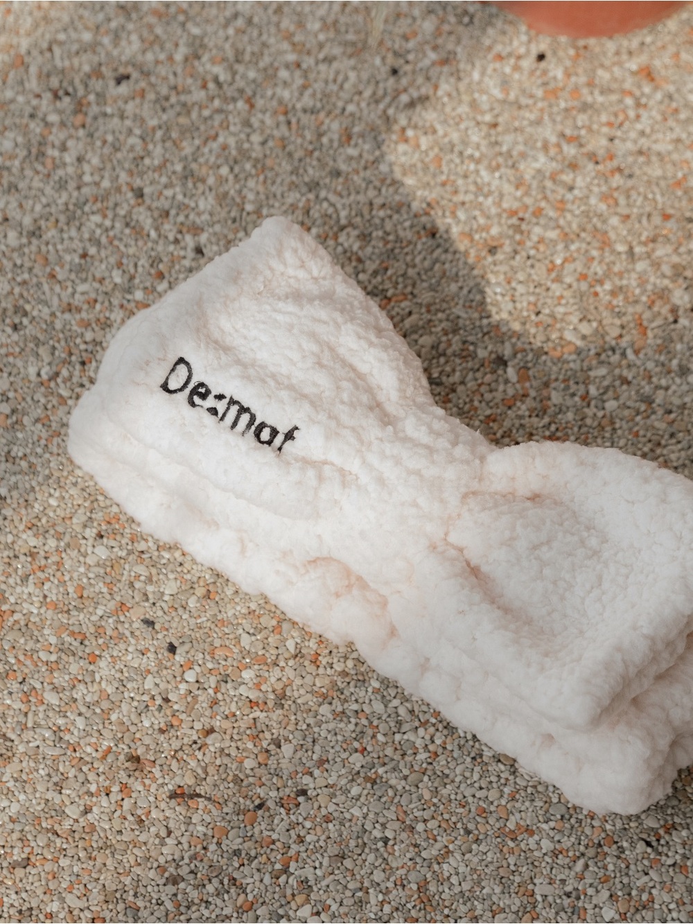Cream Sherpa Headband for Women - Soft Skincare Accessory